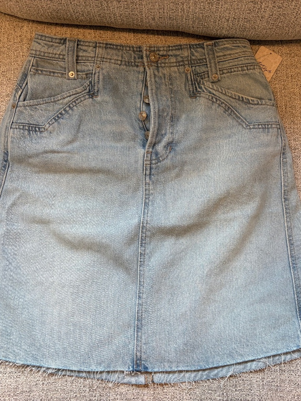 Free people denim skirt